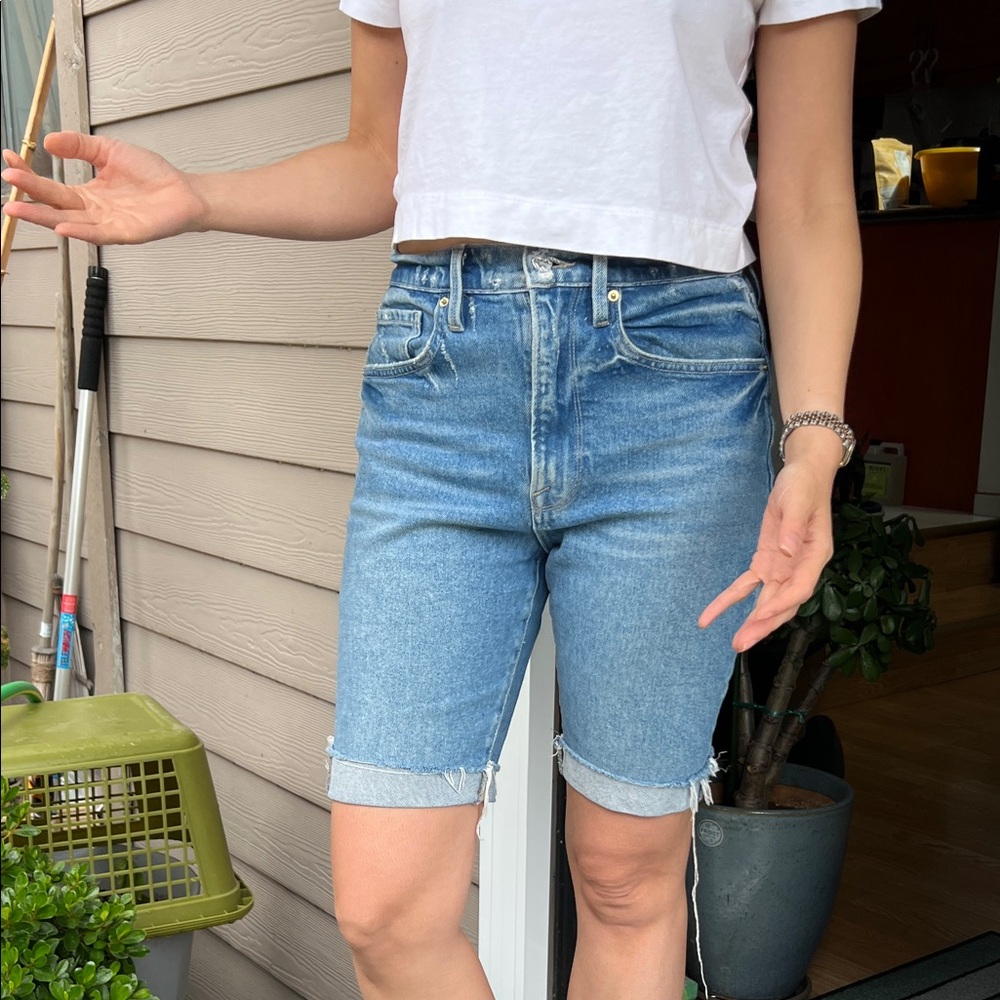 Frame Denim Light Blue Jean Shorts